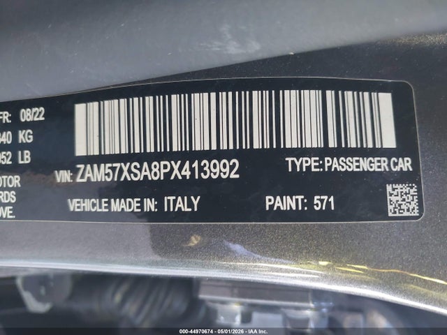 Продаж на аукціоні авто 2023 Maserati Ghibli Gt, vin: ZAM57XSA8PX413992, номер лоту: 44970674
