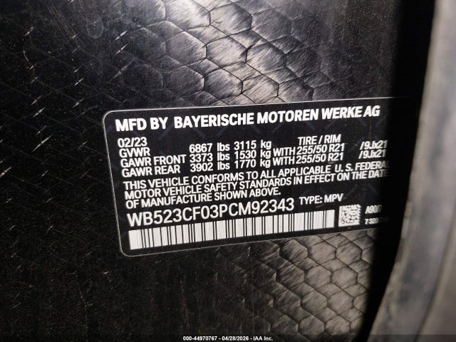 BMW Ix Xdrive50 2023 WB523CF03PCM92343 Image 9