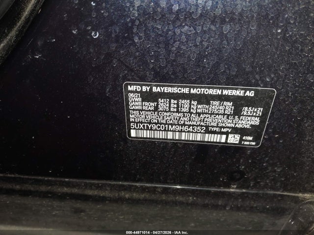 5UXTY9C01M9H64352 BMW X3 M40i