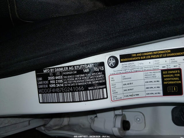 WDDGF4HB7EG241066 Mercedes-Benz C 250 Sport