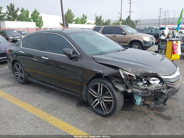 44971191 :رقم المزاد ، 1HGCR2F53GA211037 vin ، 2016 Honda Accord Sport مزاد بيع