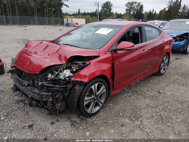 2015 Hyundai Elantra Sport მანქანა იყიდება აუქციონზე, vin: KMHDH4AH7FU370607, აუქციონის ნომერი: 44971296