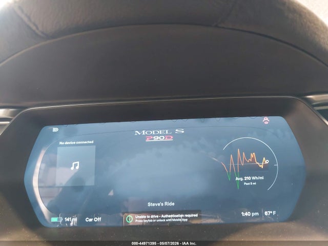 2015 Tesla Model S 85d/p85d მანქანა იყიდება აუქციონზე, vin: 5YJSA1E44FF105349, აუქციონის ნომერი: 44971395