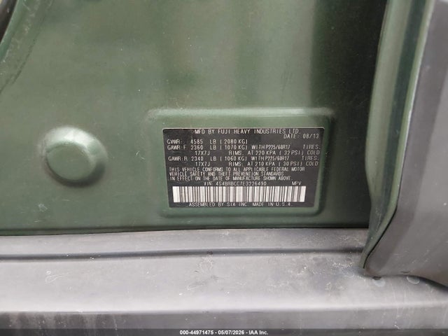 2014 Subaru Outback 2.5i Premium მანქანა იყიდება აუქციონზე, vin: 4S4BRBCC7E3226490, აუქციონის ნომერი: 44971475
