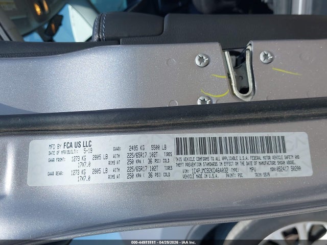 Продаж на аукціоні авто 2019 Jeep Cherokee Latitude 4x4, vin: 1C4PJMCB2KD464032, номер лоту: 44971711