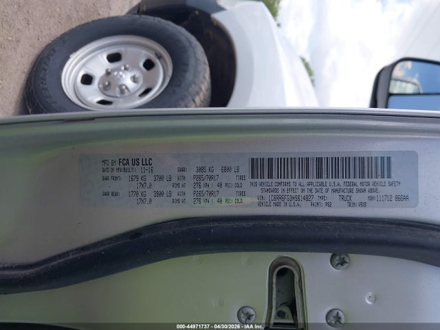 Продаж на аукціоні авто 2017 Ram 1500 Tradesman  4x2 6'4 Box, vin: 1C6RR6FG3HS614827, номер лоту: 44971737