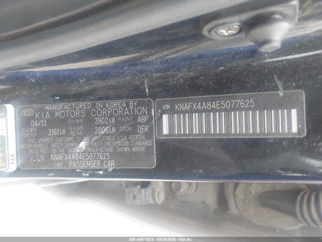 Aukcja sprzedaży 2014 Kia Forte Ex, vin: KNAFX4A84E5077625, numer aukcji: 44971824