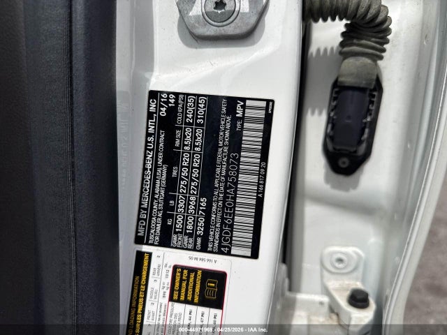 Продаж на аукціоні авто 2017 Mercedes-benz Gls 450 4matic, vin: 4JGDF6EE0HA758073, номер лоту: 44971969