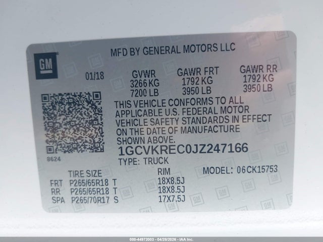 Chevrolet Silverado 1500 2lt 2018 1GCVKREC0JZ247166 Image 9