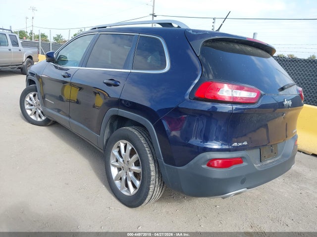 44972015 :رقم المزاد ، 1C4PJMDS0EW296818 vin ، 2014 Jeep Cherokee Limited مزاد بيع