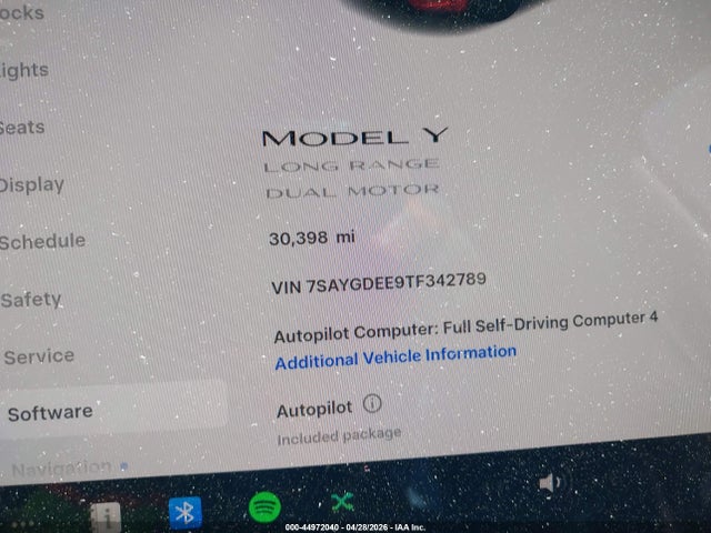 2026 Tesla Model Y All-wheel Drive/long Range Launch Series/premium All-wheel Drive მანქანა იყიდება აუქციონზე, vin: 7SAYGDEE9TF342789, აუქციონის ნომერი: 44972040