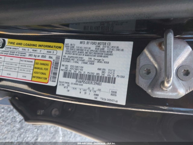 3FA6P0SUXER129401 Ford Fusion Energi Titanium