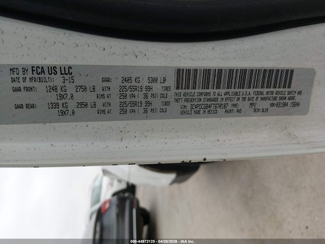 Dodge Journey Crossroad 2015 3C4PDCGB4FT670187 Image 9
