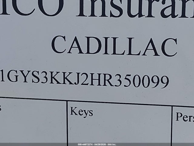 Aukcja sprzedaży 2017 Cadillac Escalade Esv Platinum, vin: 1GYS3KKJ2HR350099, numer aukcji: 44972274