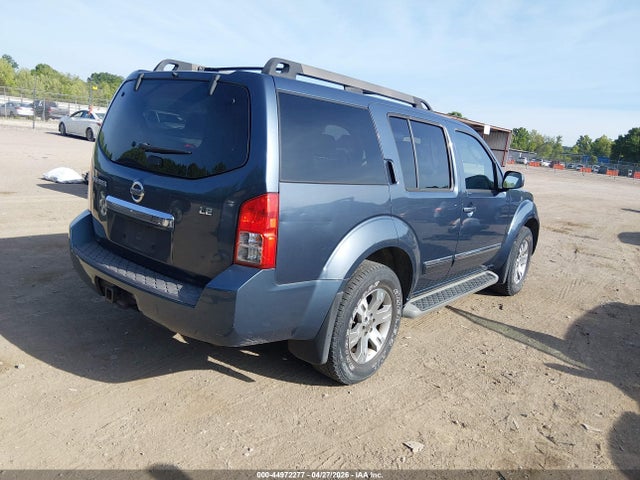 2008 Nissan Pathfinder Le მანქანა იყიდება აუქციონზე, vin: 5N1AR18U28C626081, აუქციონის ნომერი: 44972277