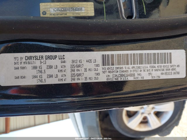 1C4NJCBBXED648898 Jeep Compass Sport