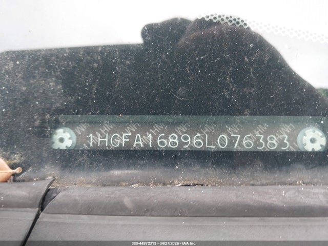 2006 Honda Civic Ex მანქანა იყიდება აუქციონზე, vin: 1HGFA16896L076383, აუქციონის ნომერი: 44972313