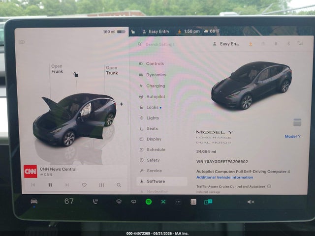 Продаж на аукціоні авто 2023 Tesla Model Y Awd/long Range Dual Motor All-wheel Drive, vin: 7SAYGDEE7PA206602, номер лоту: 44972369