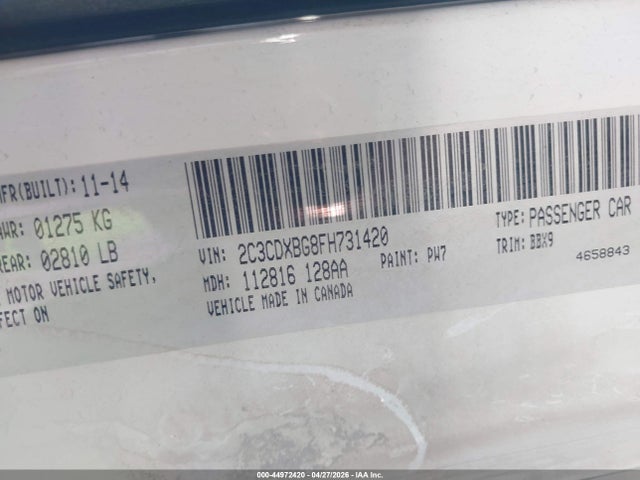 Продаж на аукціоні авто 2015 Dodge Charger Se, vin: 2C3CDXBG8FH731420, номер лоту: 44972420