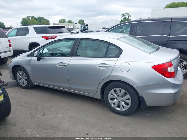 2012 Honda Civic Lx მანქანა იყიდება აუქციონზე, vin: 2HGFB2F54CH333709, აუქციონის ნომერი: 44972504
