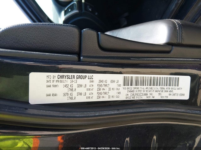 44972513 :رقم المزاد ، 1C4RJFAG1EC310084 vin ، 2014 Jeep Grand Cherokee Laredo مزاد بيع