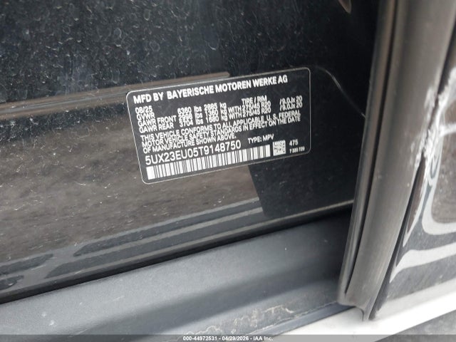 Auction sale of the 2026 Bmw X5 Xdrive40i, vin: 5UX23EU05T9148750, lot number: 44972531