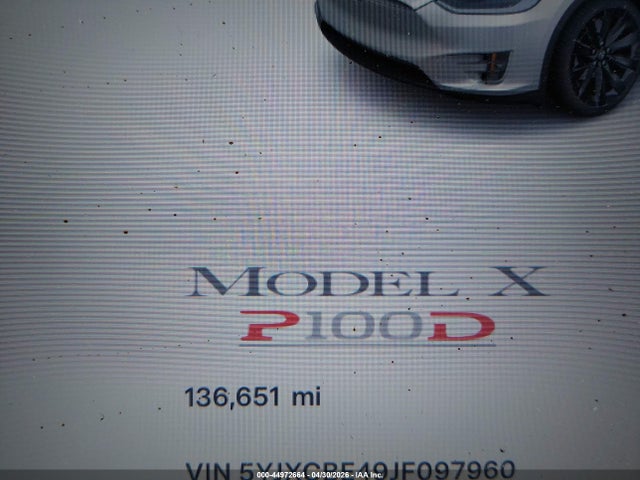 Aukcja sprzedaży 2018 Tesla Model X 100d/75d/p100d, vin: 5YJXCBE49JF097960, numer aukcji: 44972664
