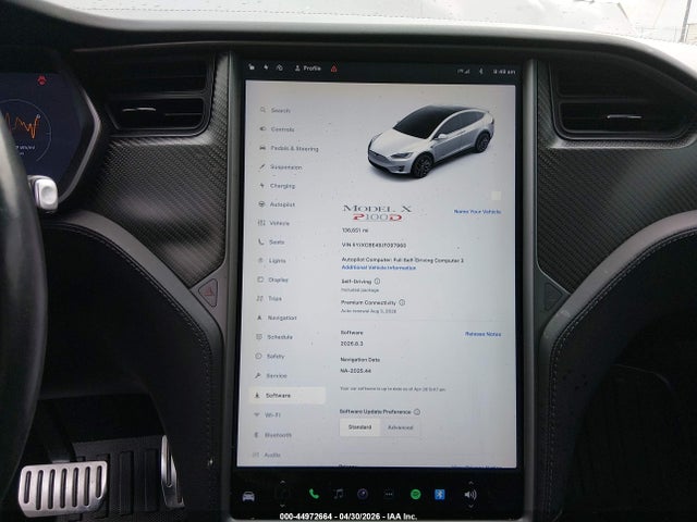 Aukcja sprzedaży 2018 Tesla Model X 100d/75d/p100d, vin: 5YJXCBE49JF097960, numer aukcji: 44972664