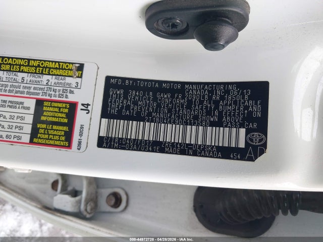 Aukcja sprzedaży 2013 Toyota Corolla S, vin: 2T1BU4EE9DC113580, numer aukcji: 44972728