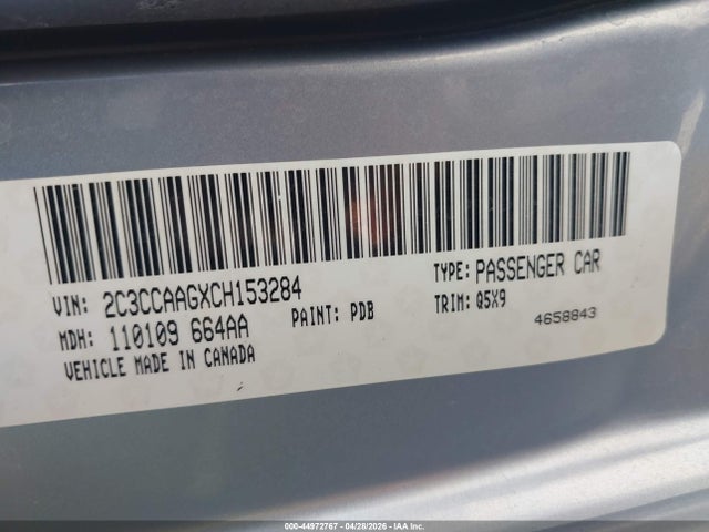 Продаж на аукціоні авто 2012 Chrysler 300, vin: 2C3CCAAGXCH153284, номер лоту: 44972767