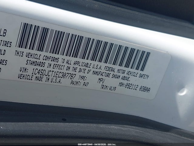 Aukcja sprzedaży 2014 Dodge Durango R/t, vin: 1C4SDJCT1EC307787, numer aukcji: 44972940