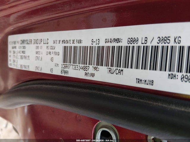 Aukcja sprzedaży 2014 Ram 1500 Slt, vin: 1C6RR7TT3ES144897, numer aukcji: 44973007