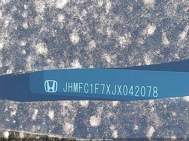Honda Civic Ex-l 2018 JHMFC1F7XJX042078 Image 9