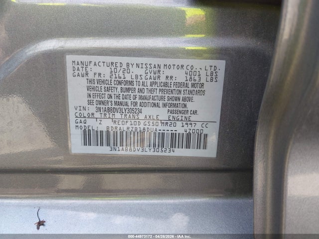 Aukcja sprzedaży 2020 Nissan Sentra Sr Xtronic Cvt, vin: 3N1AB8DV3LY305234, numer aukcji: 44973172