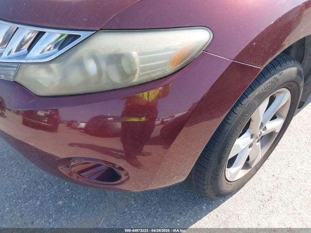 2009 Nissan Murano S მანქანა იყიდება აუქციონზე, vin: JN8AZ18U39W006591, აუქციონის ნომერი: 44973223