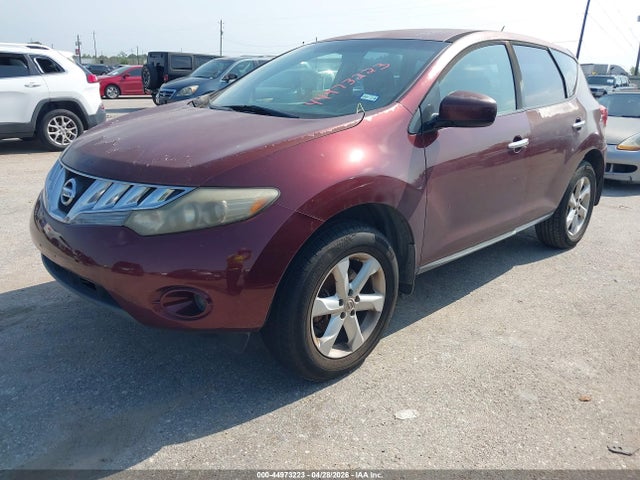 2009 Nissan Murano S მანქანა იყიდება აუქციონზე, vin: JN8AZ18U39W006591, აუქციონის ნომერი: 44973223