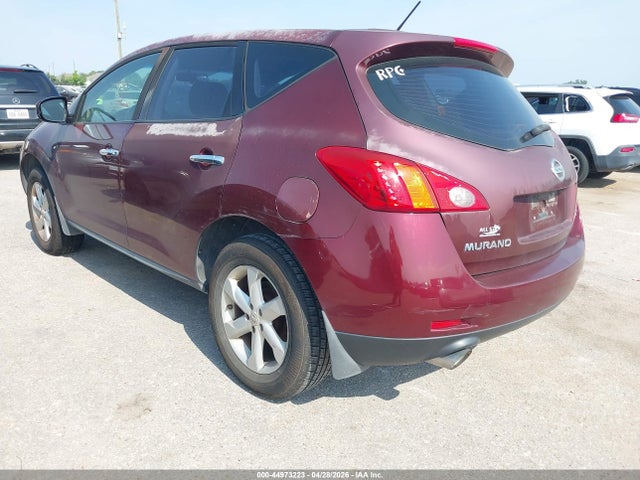 2009 Nissan Murano S მანქანა იყიდება აუქციონზე, vin: JN8AZ18U39W006591, აუქციონის ნომერი: 44973223