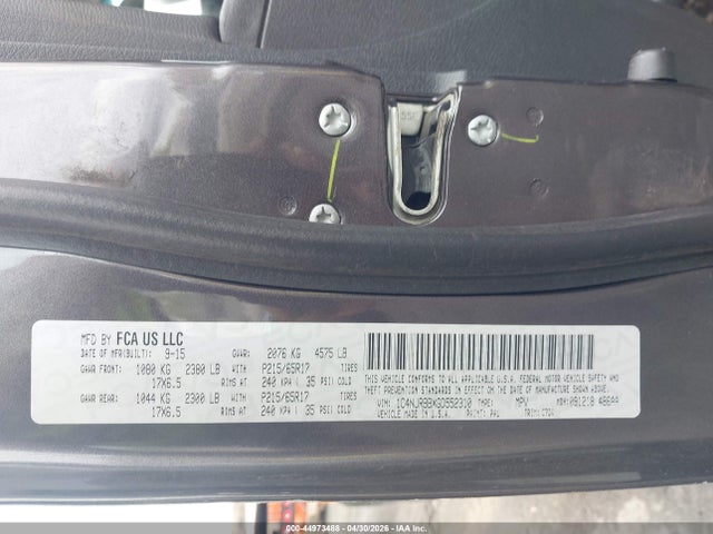 2016 Jeep Patriot Sport მანქანა იყიდება აუქციონზე, vin: 1C4NJRBBXGD552310, აუქციონის ნომერი: 44973488