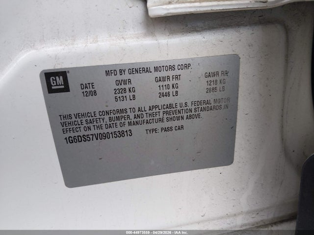 Aukcja sprzedaży 2009 Cadillac Cts Standard, vin: 1G6DS57V090153813, numer aukcji: 44973559