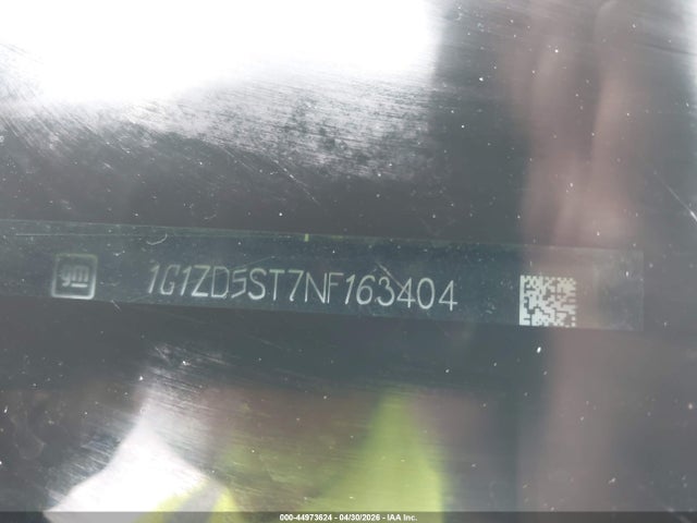 Aukcja sprzedaży 2022 Chevrolet Malibu Fwd Lt, vin: 1G1ZD5ST7NF163404, numer aukcji: 44973624