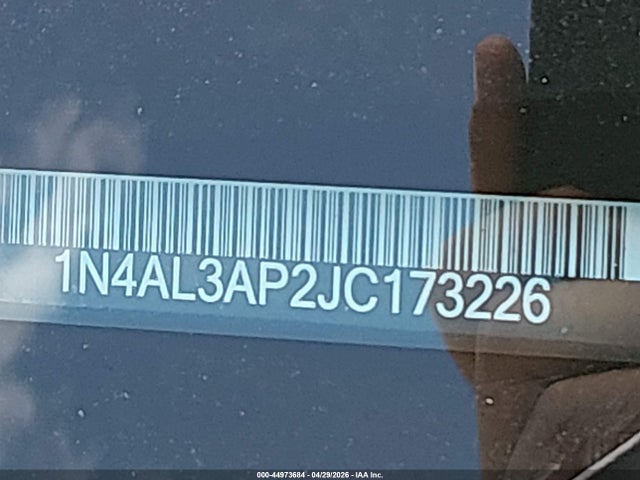 Продажа на аукционе авто 2018 Nissan Altima 2.5 Sl, vin: 1N4AL3AP2JC173226, номер лота: 44973684