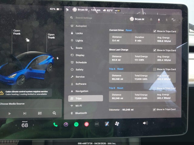 44973738 :رقم المزاد ، 5YJ3E1EB1MF902288 vin ، 2021 Tesla Model 3 Long Range Dual Motor All-wheel Drive مزاد بيع