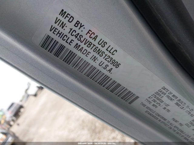 Продаж на аукціоні авто 2022 Jeep Wagoneer Series Ii 4x4, vin: 1C4SJVBT6NS123906, номер лоту: 44973800