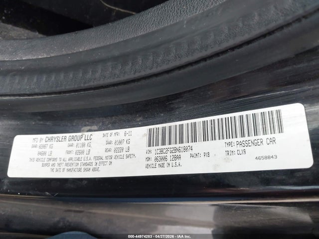 Aukcja sprzedaży 2011 Chrysler 200 Limited, vin: 1C3BC2FG2BN618074, numer aukcji: 44974283