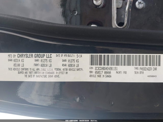 2012 Dodge Charger Sxt მანქანა იყიდება აუქციონზე, vin: 2C3CDXHG2CH164060, აუქციონის ნომერი: 44974296
