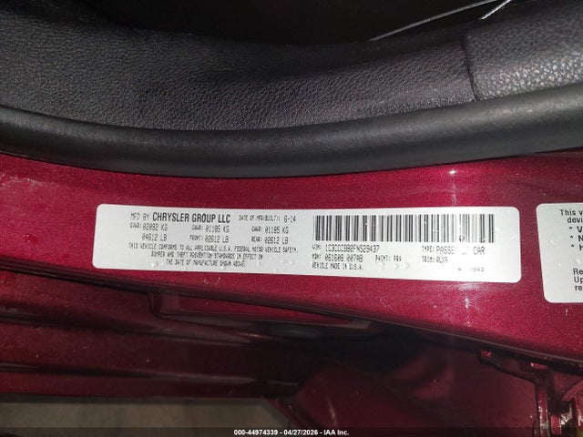 1C3CCCBB2FN529437 Chrysler 200 S
