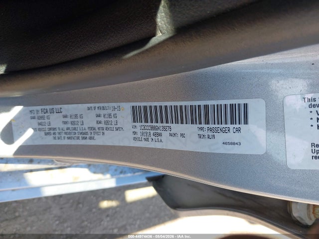 1C3CCCBB8GN139279 Chrysler 200 S