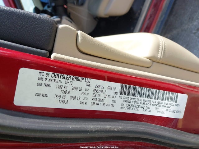 Продаж на аукціоні авто 2014 Jeep Grand Cherokee Laredo, vin: 1C4RJFAG9EC371442, номер лоту: 44974495