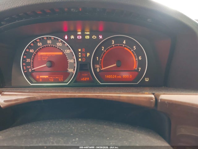 44974498 :رقم المزاد ، WBAHL835X7DT09989 vin ، 2007 Bmw 750i مزاد بيع