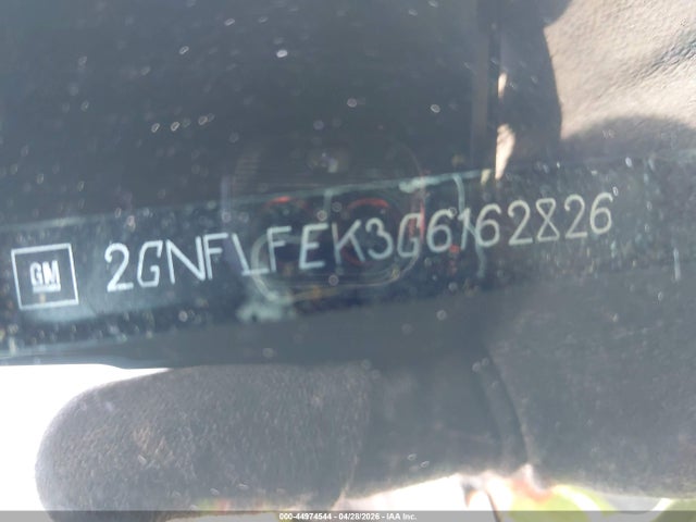 44974544 :رقم المزاد ، 2GNFLFEK3G6162826 vin ، 2016 Chevrolet Equinox Lt مزاد بيع